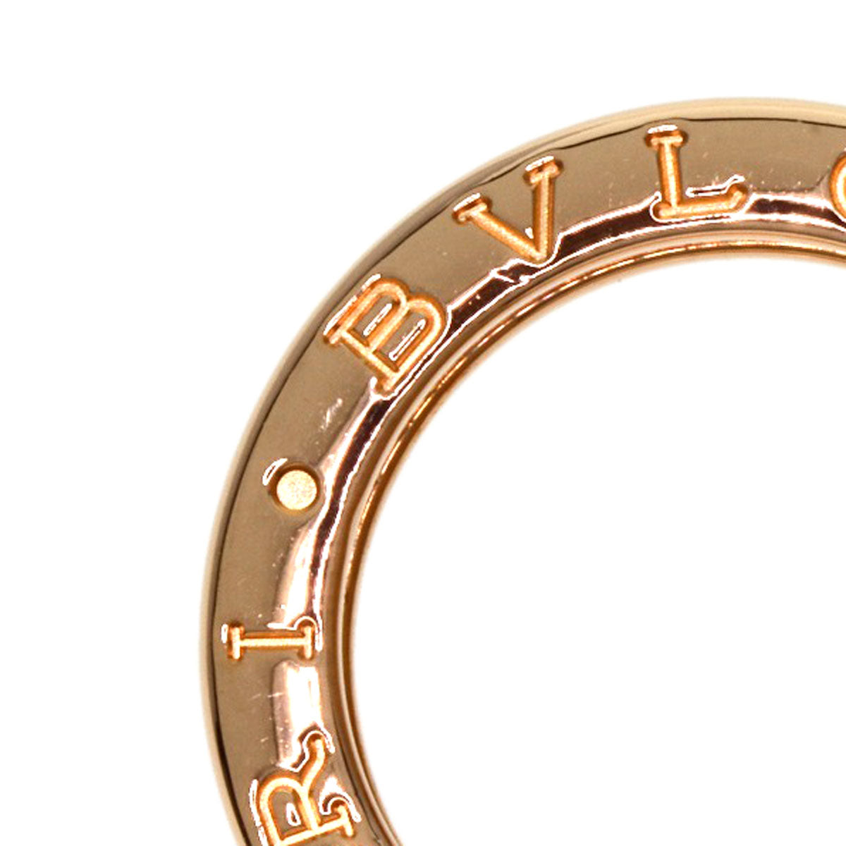 Bvlgari Ring 18K Pink Gold Gold B-Zero1 B-Cello One Xs 1 Band #48