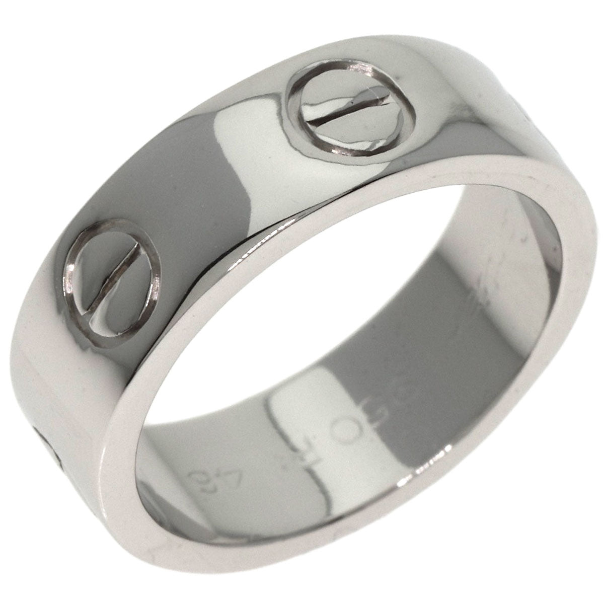 Cartier Ring Pt950 Silver Love Ring #46 Women