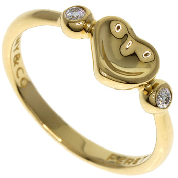 Tiffany&Co. Ring 18K Yellow Gold Gold Full Heart 2P Diamond