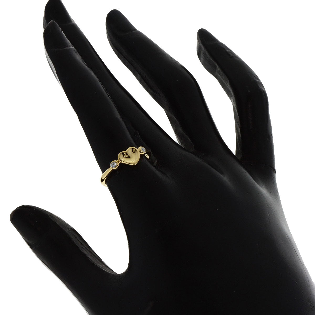 Tiffany&Co. Ring 18K Yellow Gold Gold Full Heart 2P Diamond