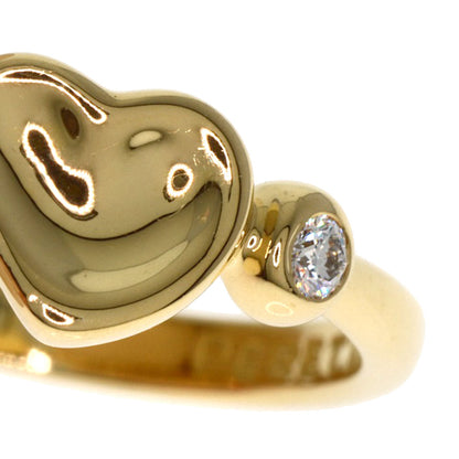 Tiffany&Co. Ring 18K Yellow Gold Gold Full Heart 2P Diamond
