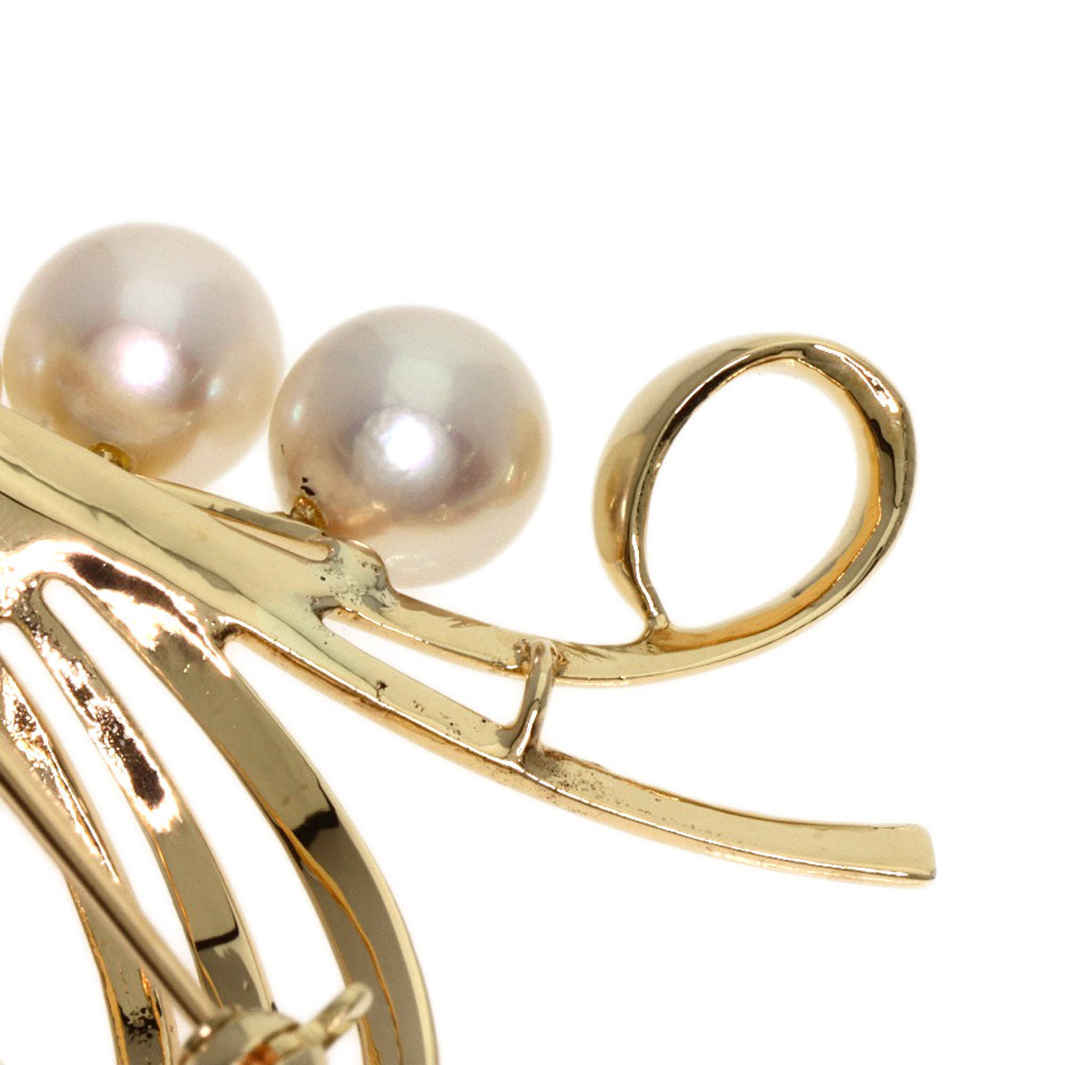 Mikimoto Brooch K14Yg Gold Pearl