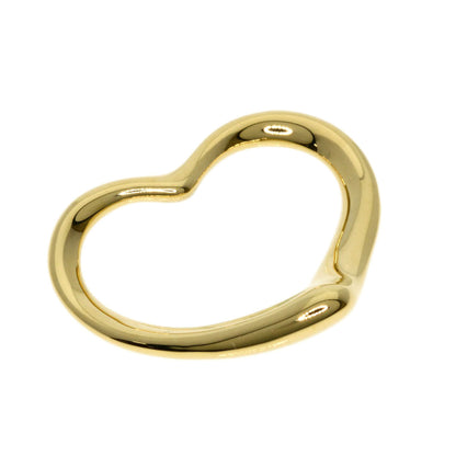 Tiffany&Co. Pendant Top 18K Yellow Gold Gold Open Heart Women