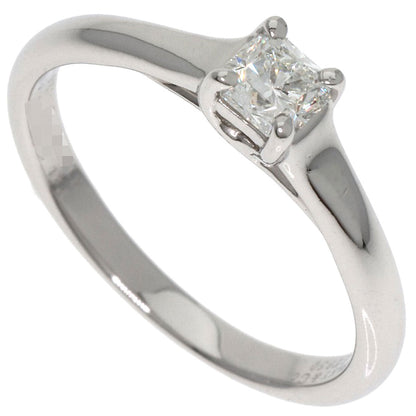 Tiffany&Co. Ring Pt950 Silver Square Princess Diamond