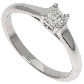 Tiffany&Co. Ring Pt950 Silver Square Princess Diamond