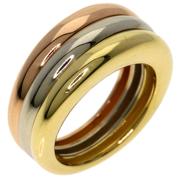 Cartier Ring 18K Yellow Gold Gold Mobilis Three Color #49