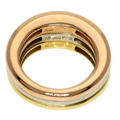 Cartier Ring 18K Yellow Gold Gold Mobilis Three Color #49