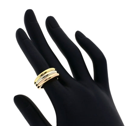 Cartier Ring 18K Yellow Gold Gold Mobilis Three Color #49