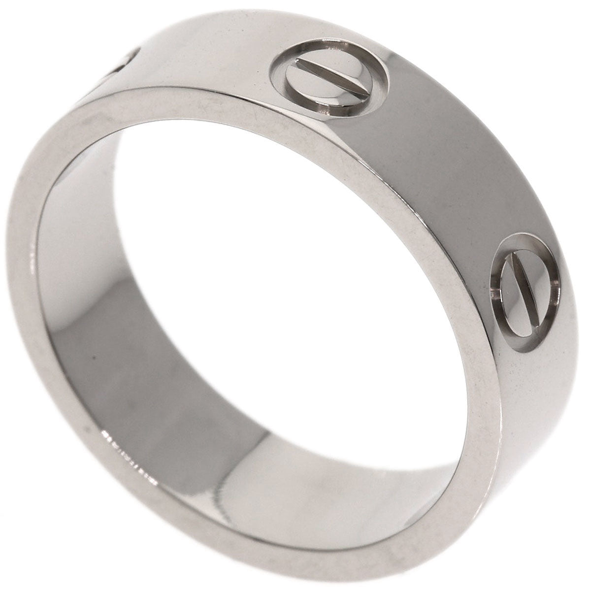 Cartier Ring K18Wg Silver Love Ring #53