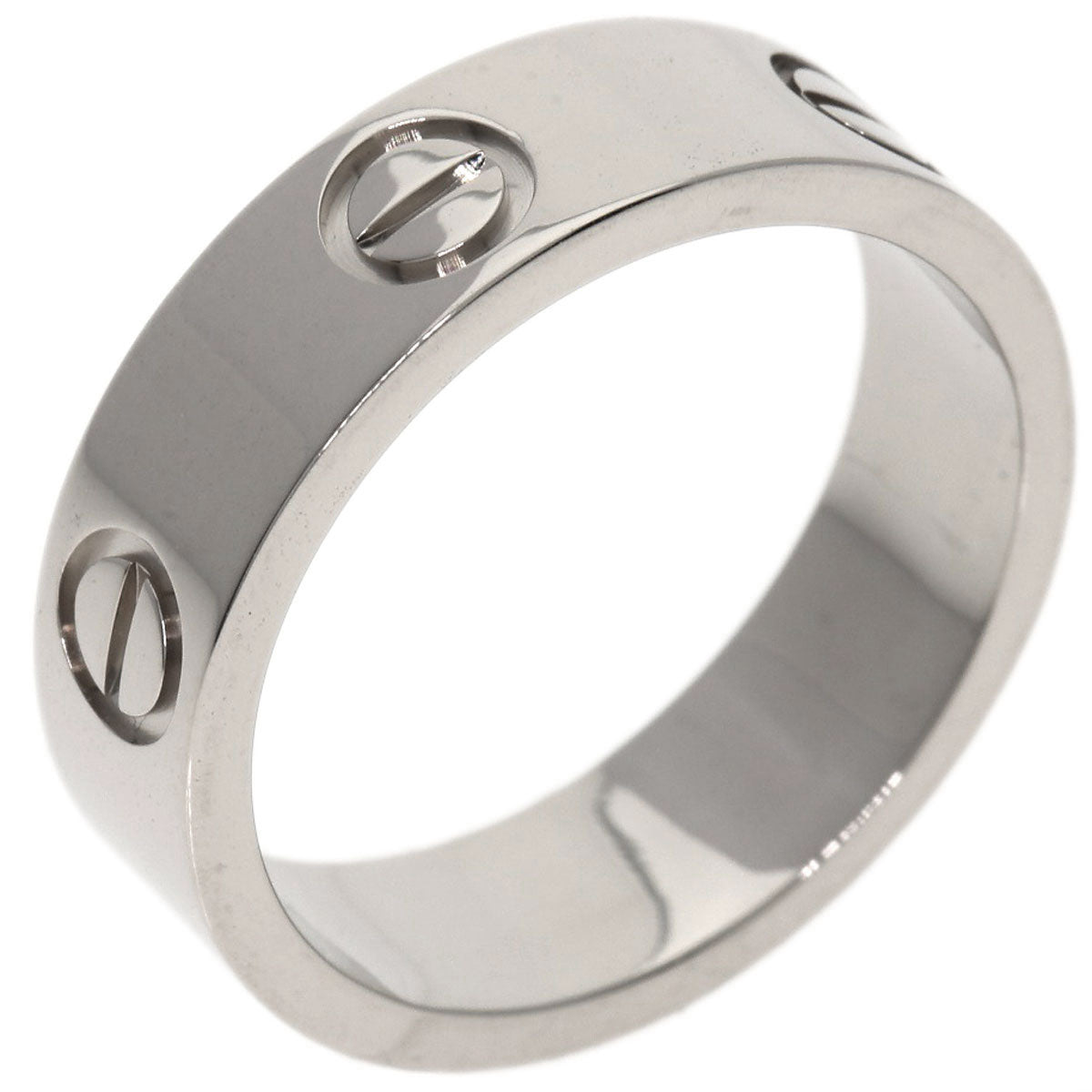 Cartier Ring K18Wg Silver Love Ring #53