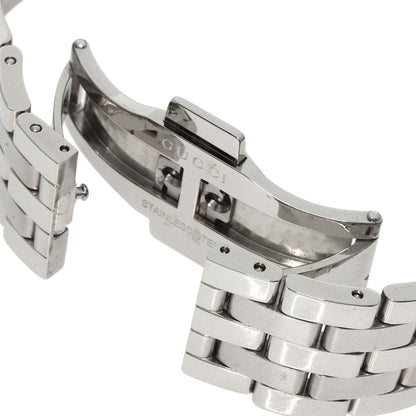 Gucci Watches Quartz 5500M Stainless Steel , Stainless Steel Silver Round Face Gray Dial Mens
