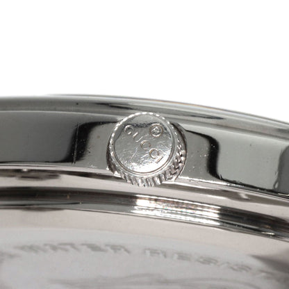 Gucci Watches Quartz 5500M Stainless Steel , Stainless Steel Silver Round Face Gray Dial Mens