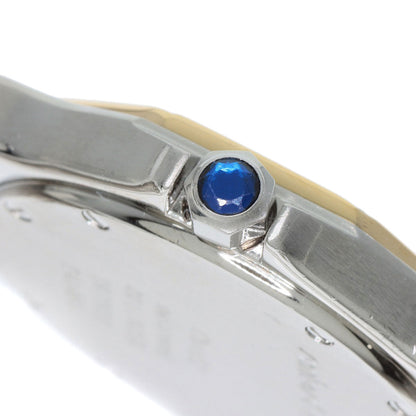 Cartier Watches Quartz Stainless Steel , Ssxk18Yg Gold Santos Octagon Lm Ivory Dial Mens