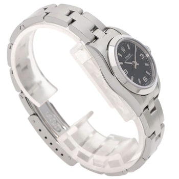 Rolex Watches Mechanical Automatic 76080 Stainless Steel Silver Oyster Perpetual Black Dial