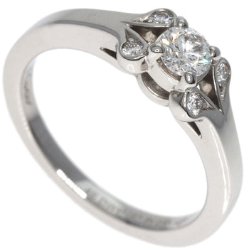 Cartier Ring Pt950 Silver Ballerina Diamond # 46