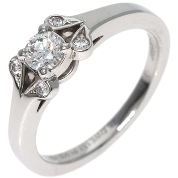 Cartier Ring Pt950 Silver Ballerina Diamond # 46