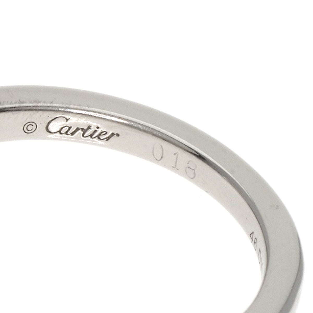 Cartier Ring Pt950 Silver Ballerina Diamond # 46