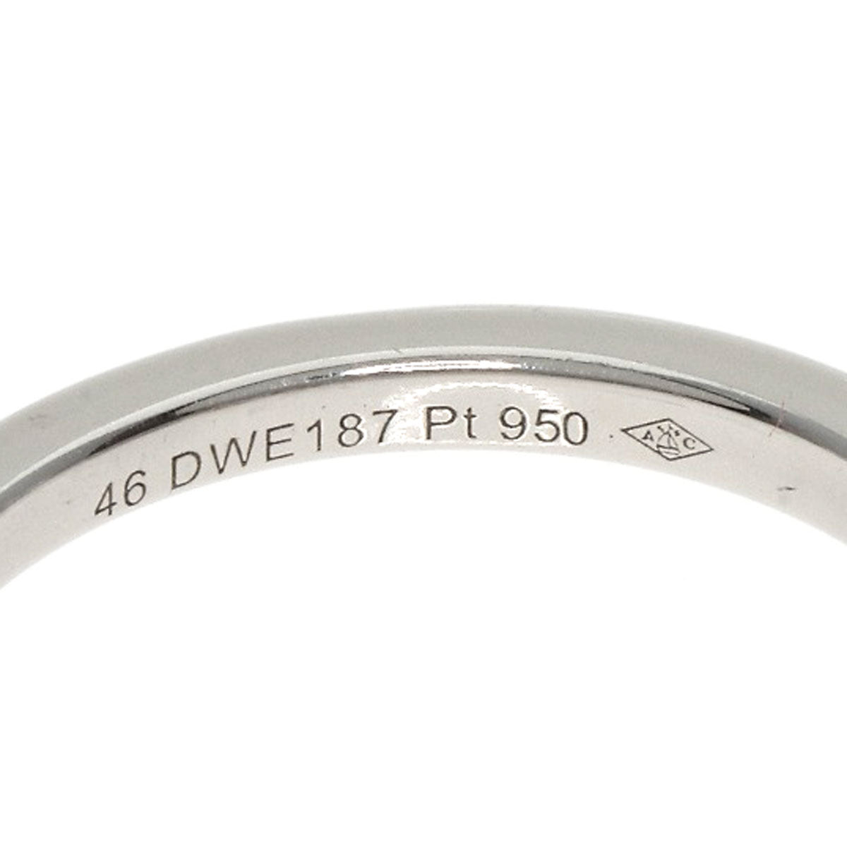 Cartier Ring Pt950 Silver Ballerina Diamond # 46
