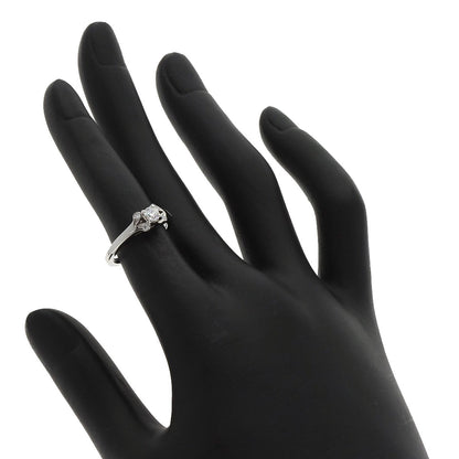 Cartier Ring Pt950 Silver Ballerina Diamond # 46