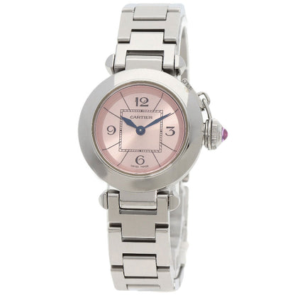 Cartier Watches Quartz W3140008 Stainless Steel Silver Mispacha Pink Dial