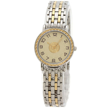 Hermes Watches Quartz Se4.220 Stainless Steel Gold Serie Ivory Dial