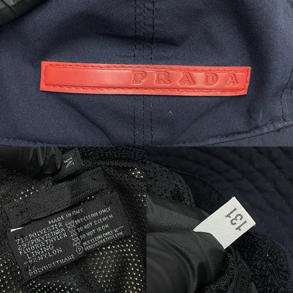 Prada Hat Polyester, Nylon, Teflon, Polyurethane Navy Prada Sports Mens M