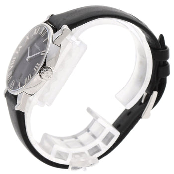 Tiffany&Co. Watches Quartz Z1830.11.10A10A52A Stainless Steel, Leather Silver Atlas Dome Black Dial