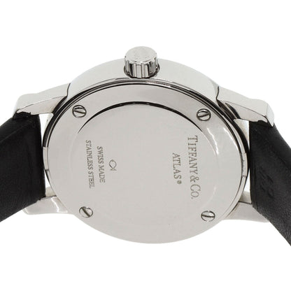 Tiffany&Co. Watches Quartz Z1830.11.10A10A52A Stainless Steel, Leather Silver Atlas Dome Black Dial