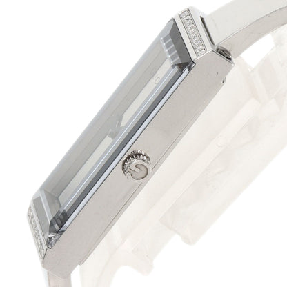 Gucci Watches Quartz 127.5 Stainless Steel , Stainless Steel Silver Square Face Bezel Diamond