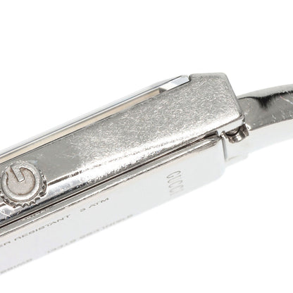 Gucci Watches Quartz 127.5 Stainless Steel , Stainless Steel Silver Square Face Bezel Diamond