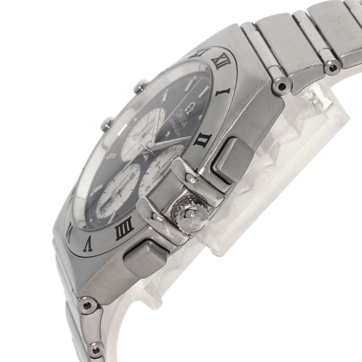 Omega Watches Quartz 1542.40 Stainless Steel Silver Constellation Gray Dial