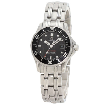 Omega Watches Quartz 212.30.28.61.01.001 Stainless Steel , Stainless Steel Silver Seamaster Black