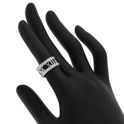 Tiffany&Co. Ring K18Wg Silver Open Atlas Diamond