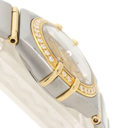 Omega Watches Quartz 1267.15.00 Stainless Steel, Ssxk18Yg, Diamond Silver Constellation 12P Bezel