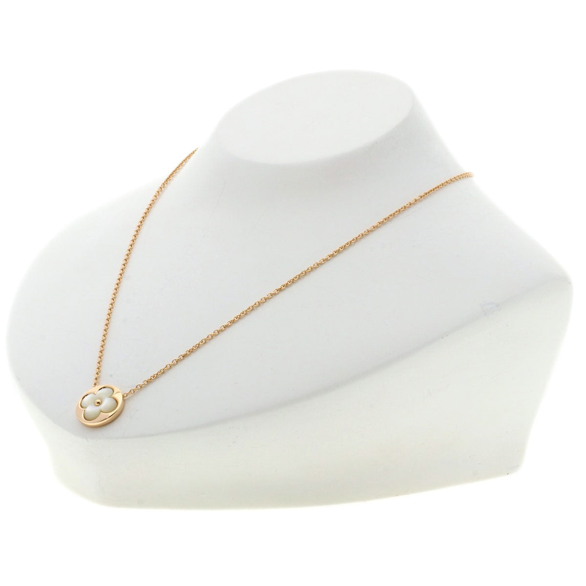 Louis Vuitton Necklace 18K Pink Gold Gold Monogram Saint Nacr