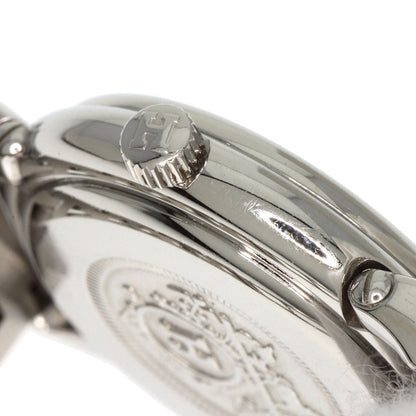 Hermes Watches Quartz Pu2.210 Stainless Steel Silver Pullman White Dial Women