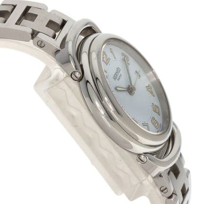 Hermes Watches Quartz Pu2.210 Stainless Steel Silver Pullman White Dial Women