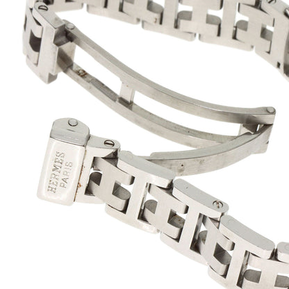 Hermes Watches Quartz Pu2.210 Stainless Steel Silver Pullman White Dial Women