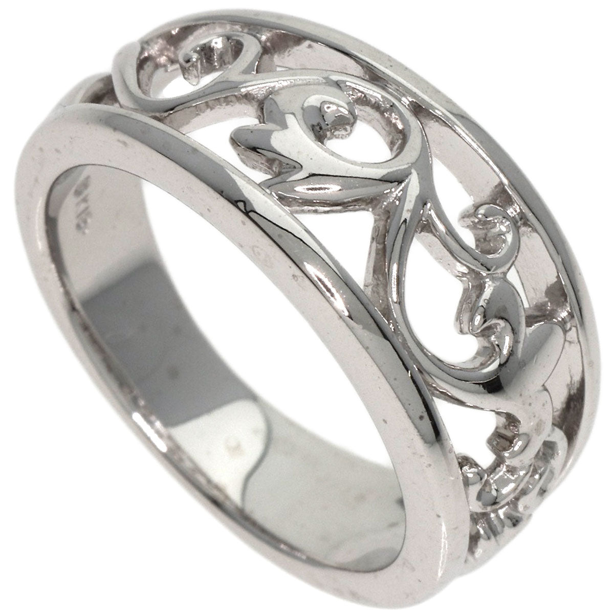 Mikimoto Ring K18Wg Silver Design