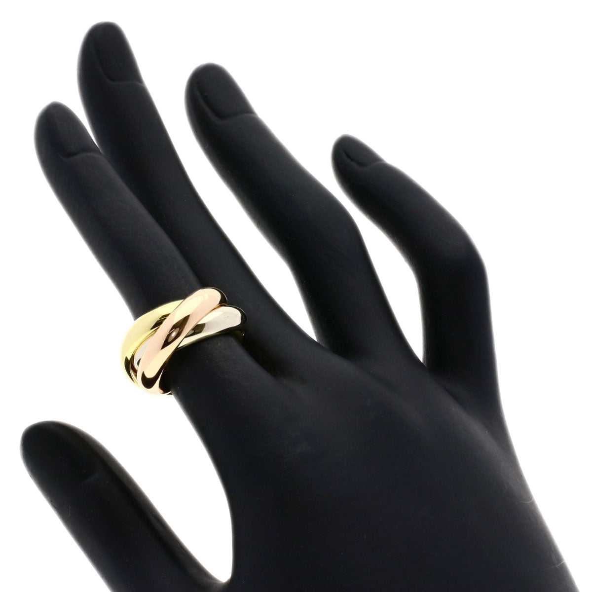 Cartier Ring K18Yg , K18Wg , K18Pg Gold Trinity #48 Women