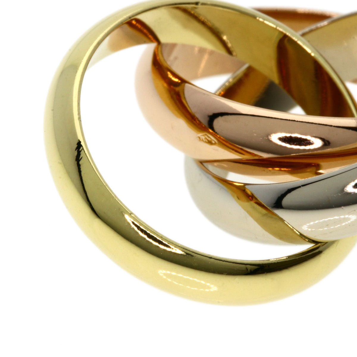 Cartier Ring K18Yg , K18Wg , K18Pg Gold Trinity #48 Women