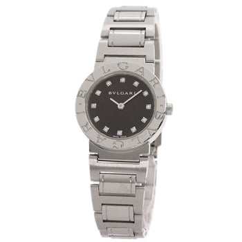 Bvlgari Watches Quartz Bb26Ss Stainless Steel , Stainless Steel Silver Bvlgari Bvlgari 12P Diamond