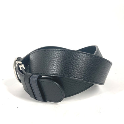 Gucci Belt 449715 Leather Black Gg Logo Mens 105
