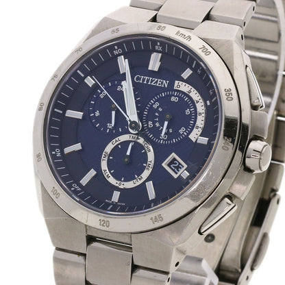 Citizen Watches Solar Powered Radio Watch At3010-55L Titanium, Titanium Silver Atessa Blue Dial Mens