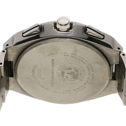 Citizen Watches Solar Powered Radio Watch At3010-55L Titanium, Titanium Silver Atessa Blue Dial Mens