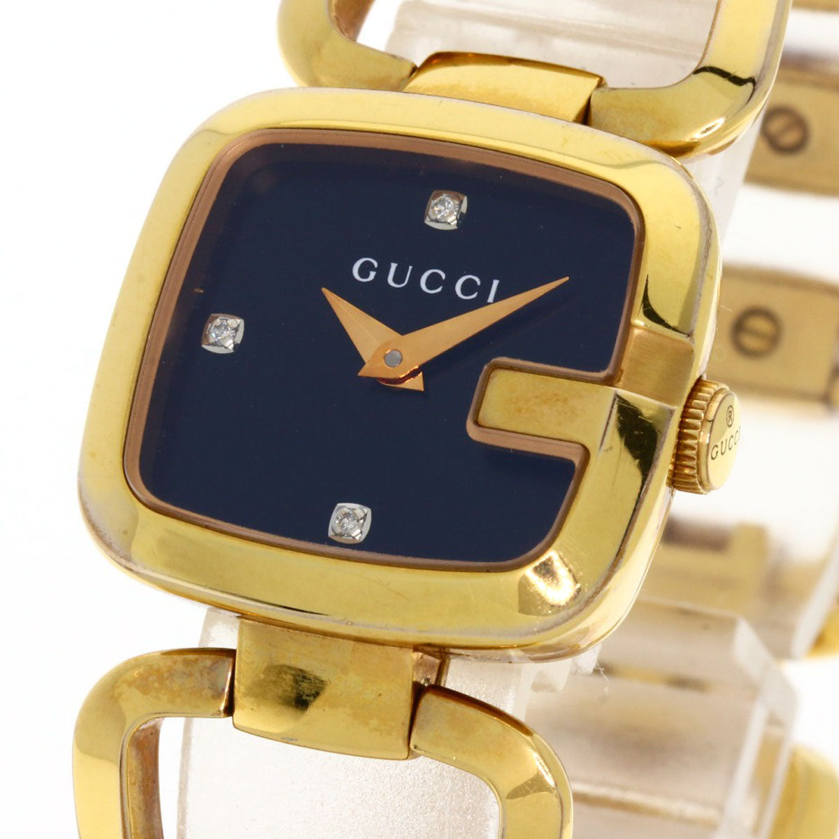 Gucci Watches Quartz 125.5 Gold Plated , Gold