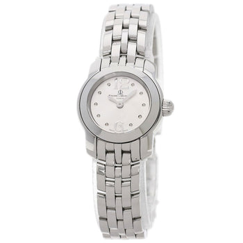 Baume & Mercier Watches Quartz Stainless Steel Silver Kay Platn Silver Dial