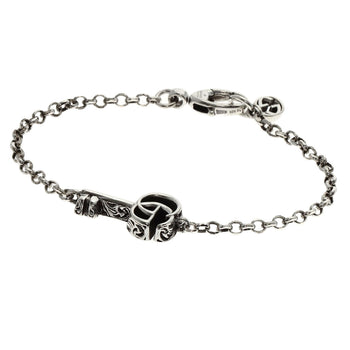 Gucci Bracelet Sv Silver Double G Key Charm #16