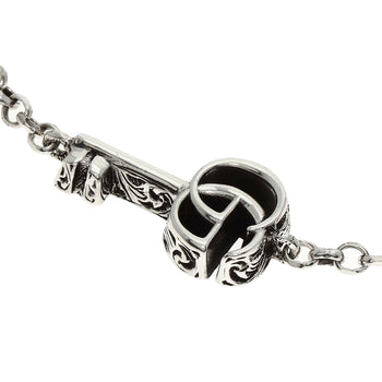 Gucci Bracelet Sv Silver Double G Key Charm #16