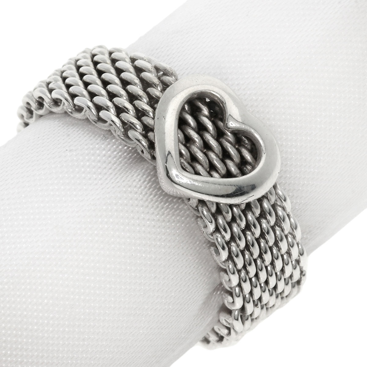 Tiffany&Co. Ring Sv Silver Somerset Mesh